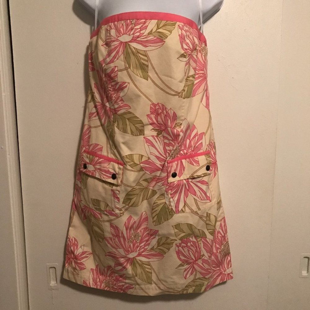 Tommy Hilfiger Tropical Floral Strapless Dress